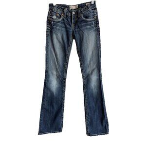 MEK Denim Capetown Bootcut Dark Wash Women's Jeans Low Rise Size 26 x 34‎